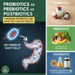 Postbiotics vs Prebiotics vs Probiotics